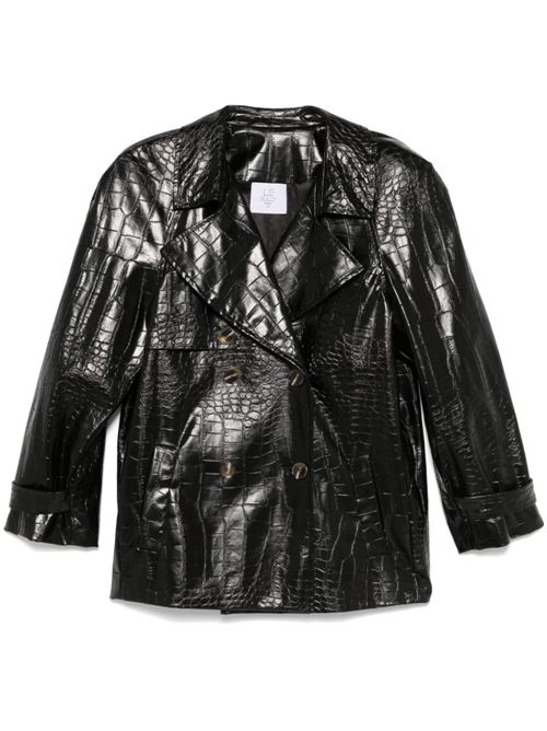 Double-breasted Faux Leather Jacket LE SULLY STUDIO | 6268MARGAUXECOPELLE